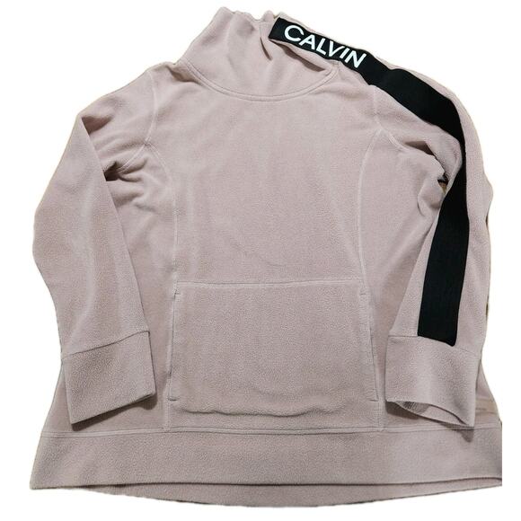 Calvin Klein Tops - Calvin Klein Performance Fleece Pullover Sweatshirt Funnel Neck Womens Size XL